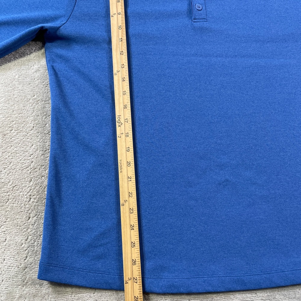 Twillory Athleisure Henley Shirt Mens XL Blue Long Sleeve Performance Athlounger - Picture 5 of 10